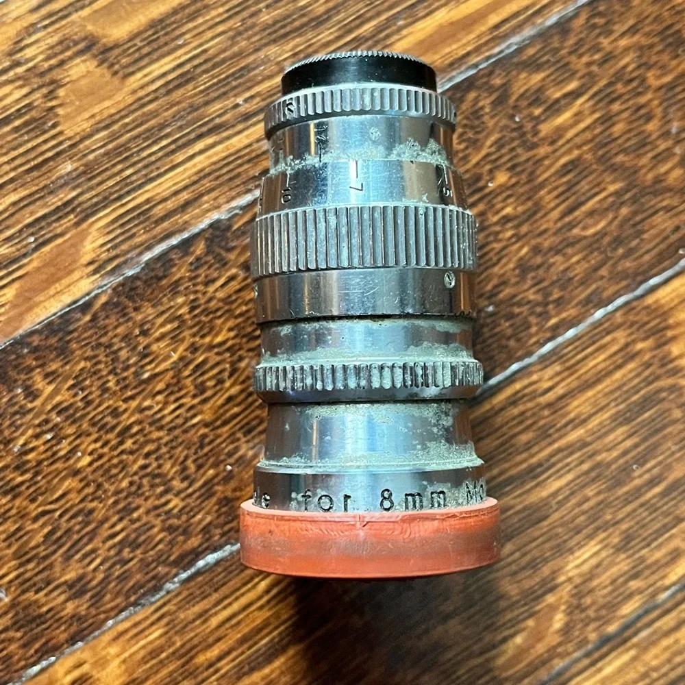 Vintage Sun Tele Telephoto Camera Lens For 8mm Movies F: 2.7 1 1/2”